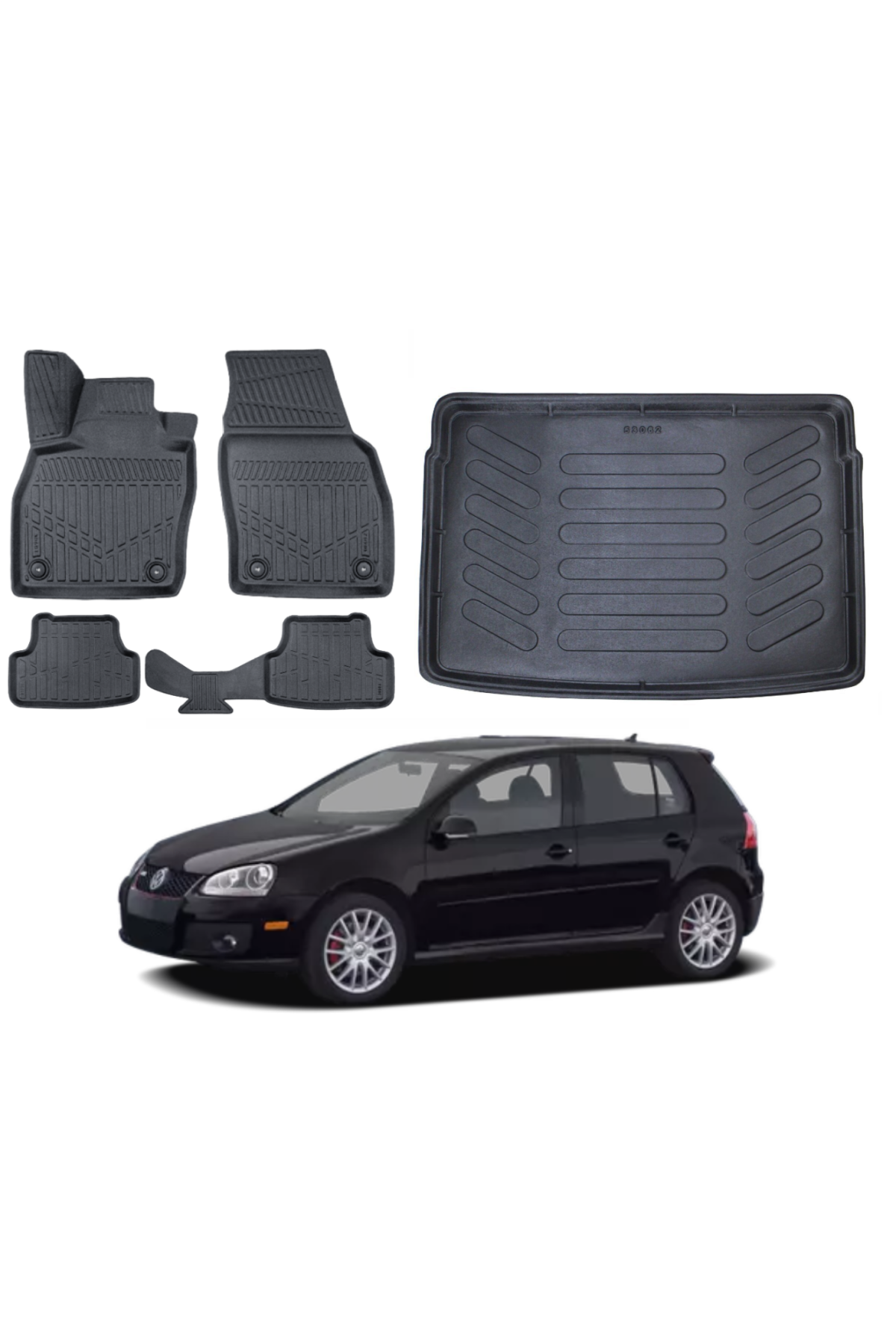 Volkswagen Golf 5 2004-2009 3D Bagaj Havuzu+3D Araca Özel Paspas Takımı