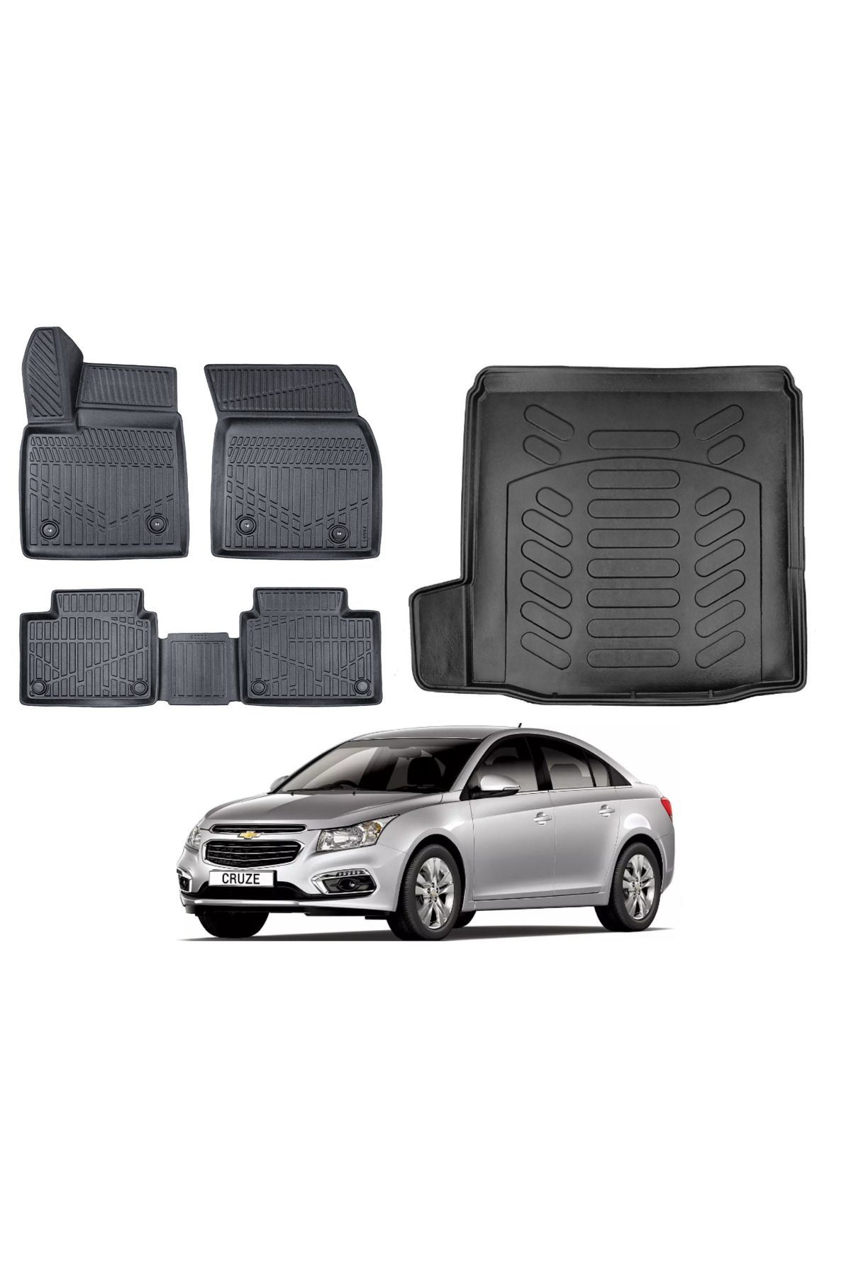 Chevrolet Cruze Sedan 2010 Model Sol Kulak Bagaj Havuzu Paspas Takımı Eva Serisi