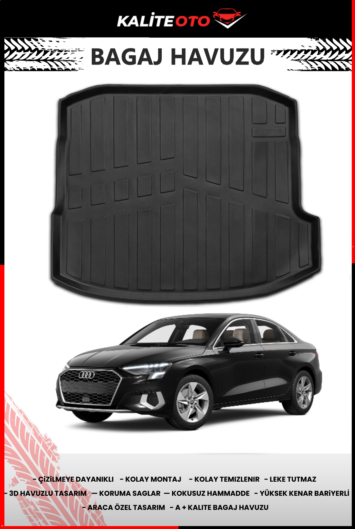 Audi A3 Sedan Bagaj Havuzu 2021 Sonrası