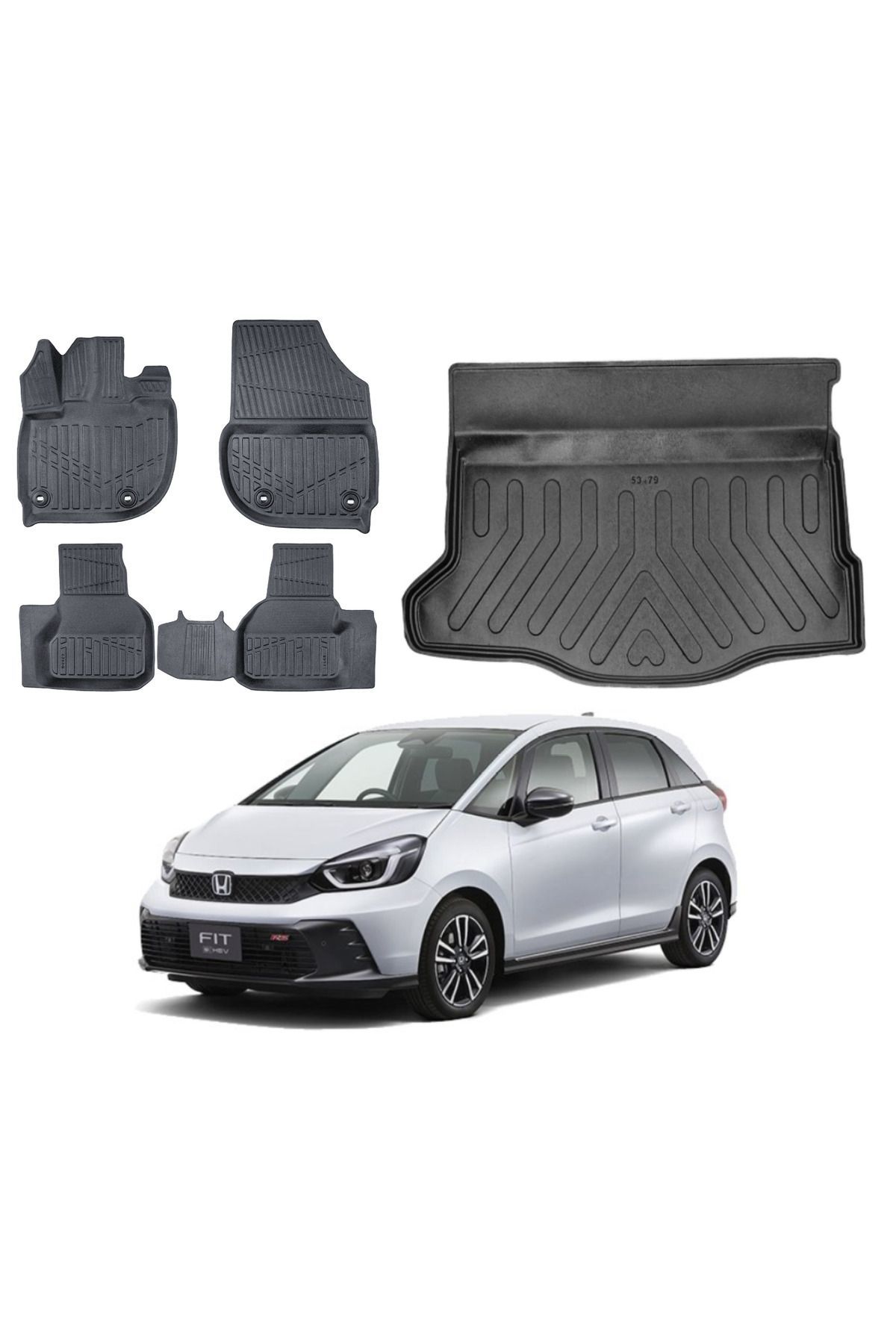 Honda Jazz 2022 Model Bagaj Havuzu Paspas Takımı Pro Eva Serisi