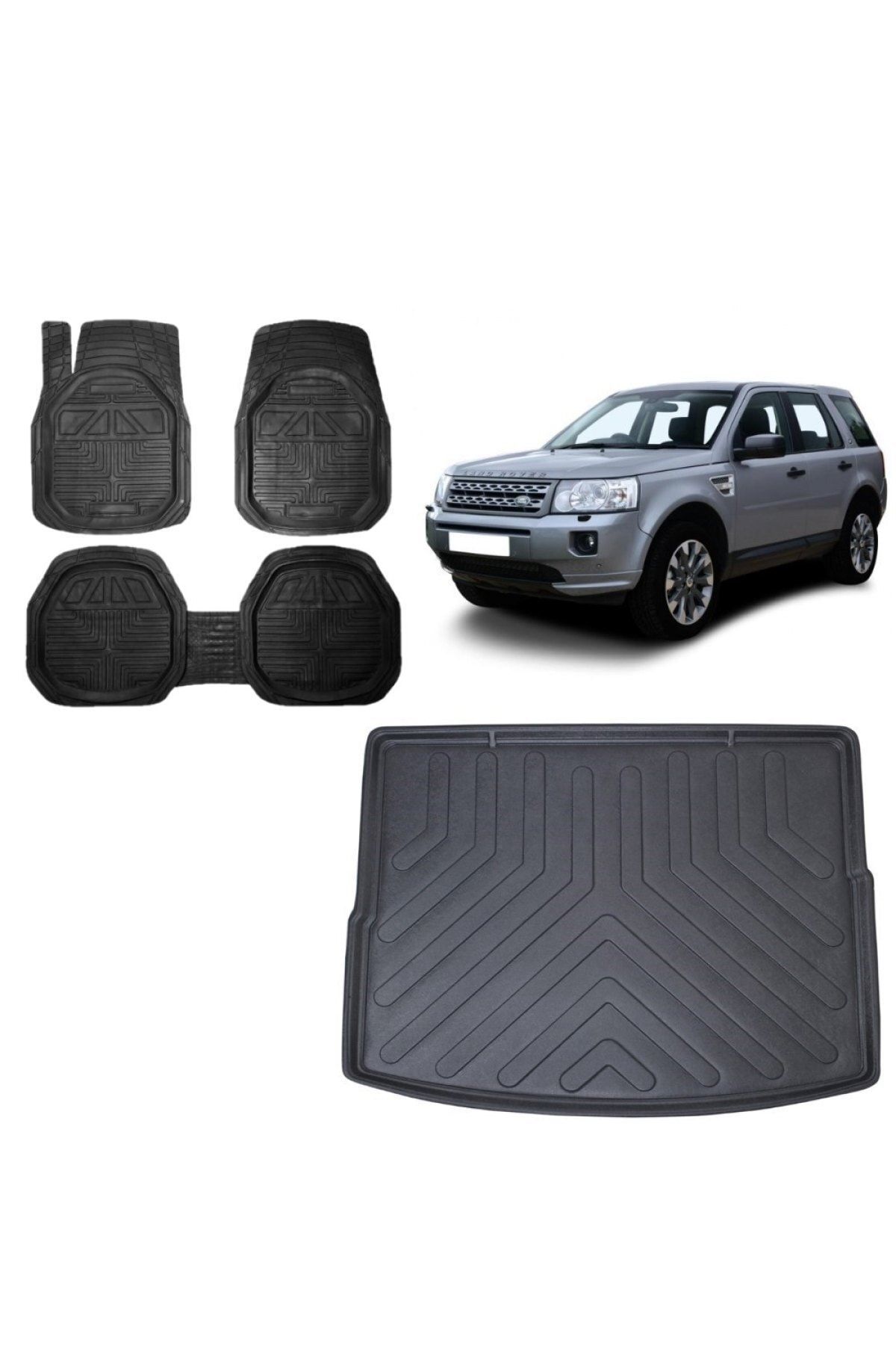 Land Rover Freelander 2011 Model 3D Bagaj Havuzu+3D Havuzlu Araca Özel Paspas Takımı