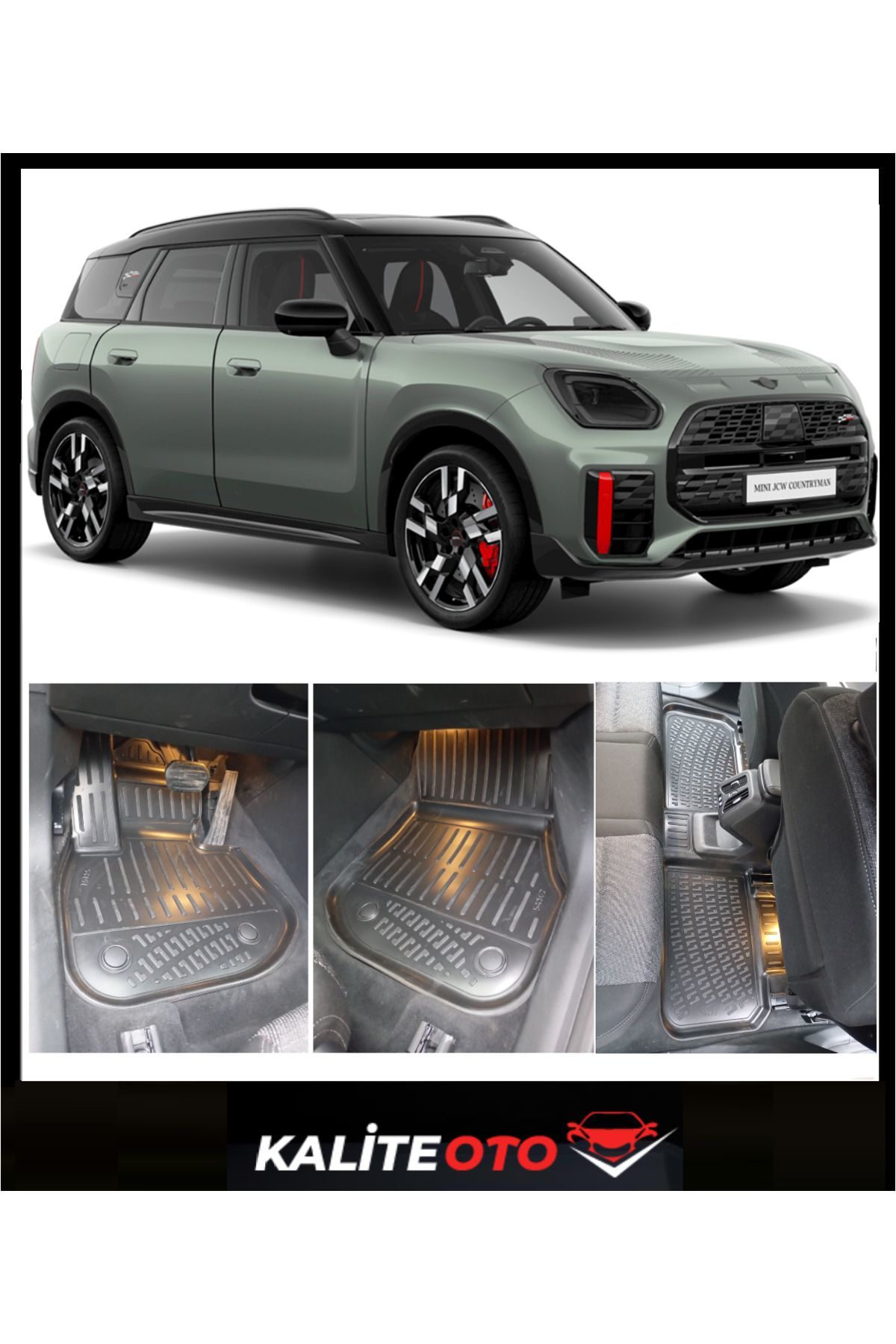 Mini Countryman U25 EV 2024 Sonrası Havuzlu Paspas