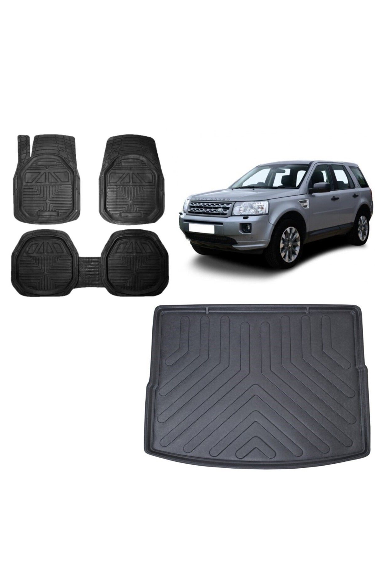Land Rover Freelander 2 2007 Model Bagaj Havuzu+3D Havuzlu Maximum Karbon Kromlu Paspas