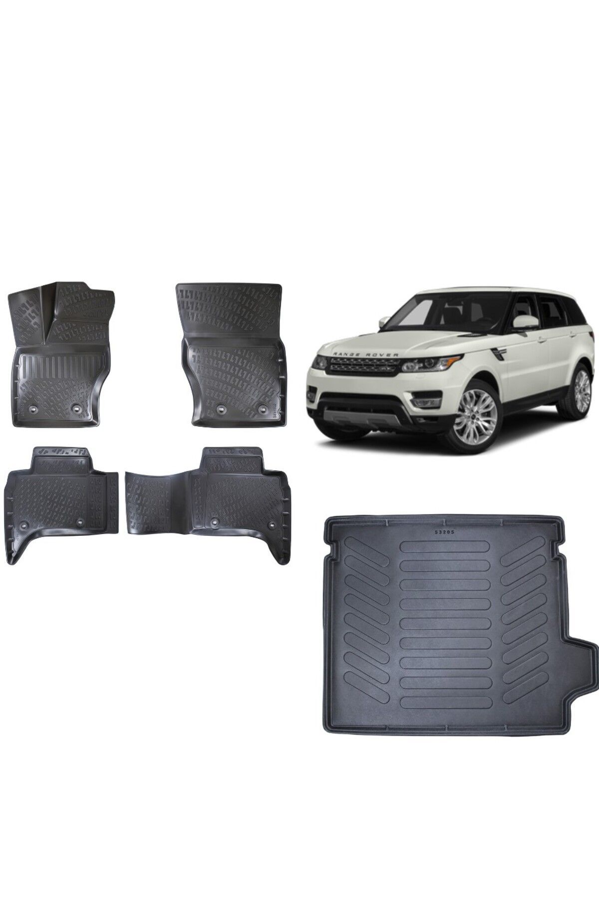 Land Rover Range Rover Sport 2017 Model 3D Bagaj Havuzu+3D Havuzlu Araca Özel Paspas Takımı
