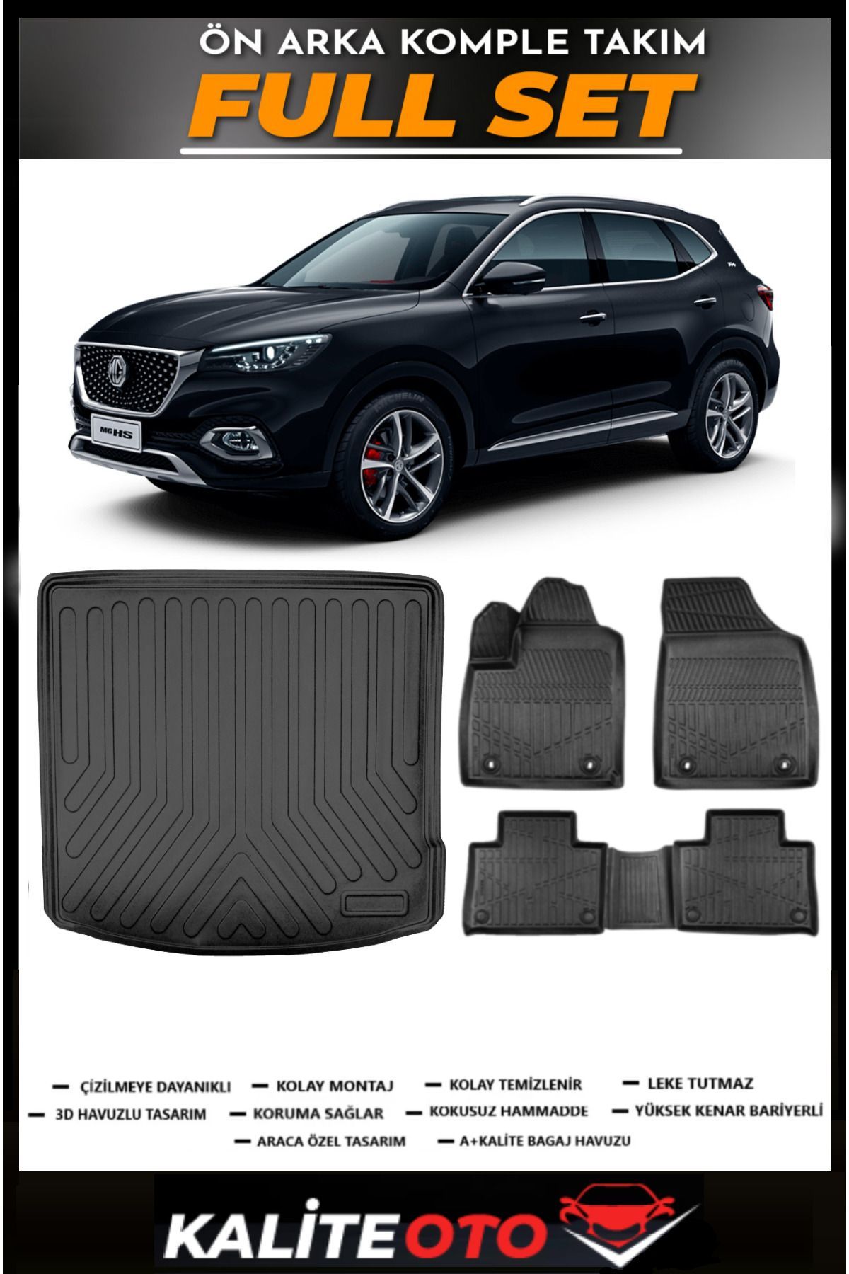 MG EHS Elektrikli Bagaj Havuzu+4.5D Havuzlu Paspas Seti 2020 Model
