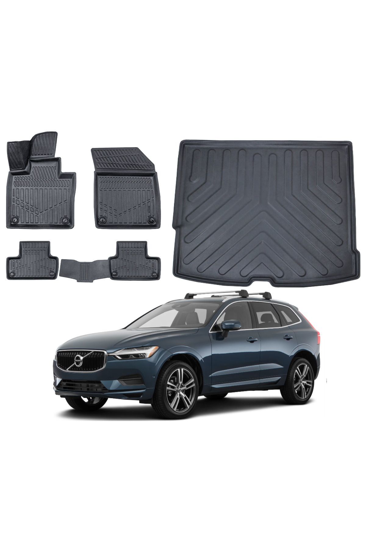 Volvo XC60 2017 Model Bagaj Havuzu Paspas Takımı Pro Eva Serisi