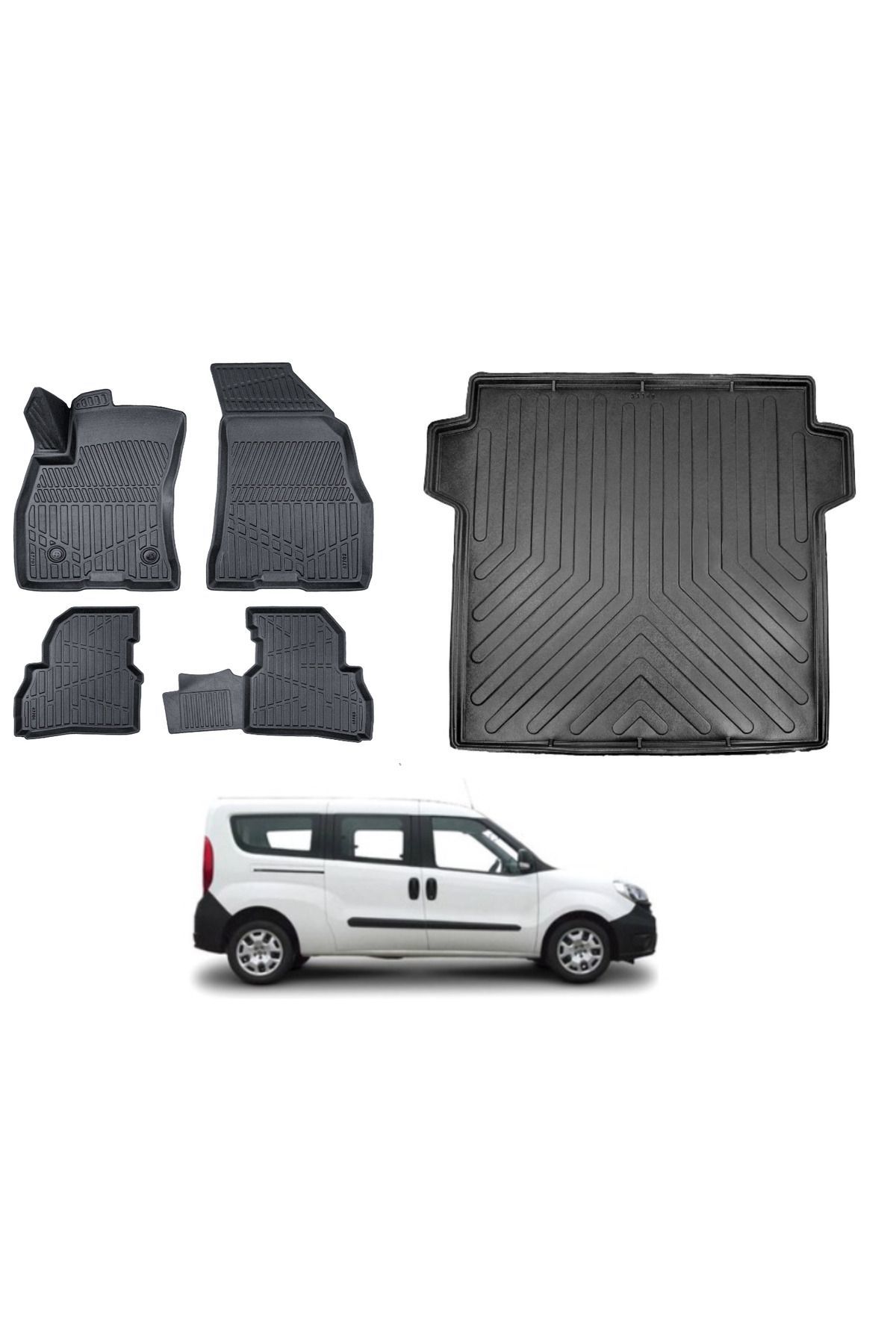 Fiat Doblo Maxi 2021 Model Bagaj Havuzu Paspas Takımı Pro Eva Serisi