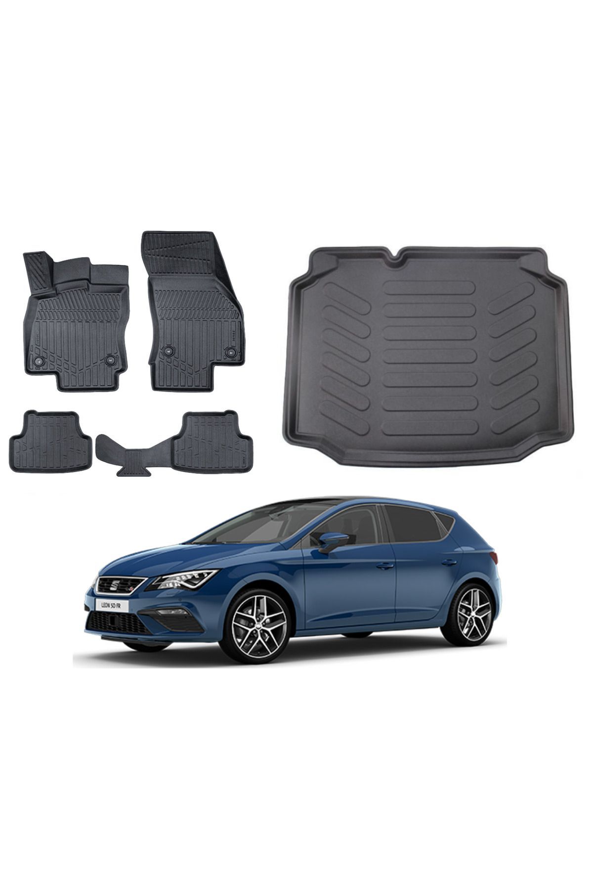 Seat Leon 2012 Model Bagaj Havuzu Paspas Takımı Maxi Eva Serisi