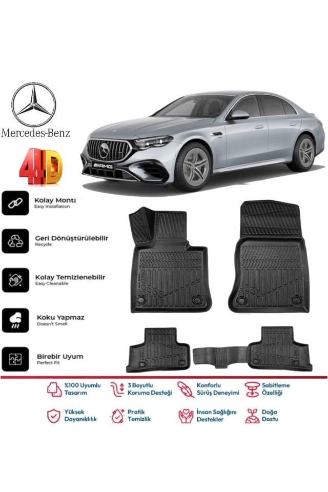 Mercedes E Serisi W214 2023 Model 4D Havuzlu Paspas