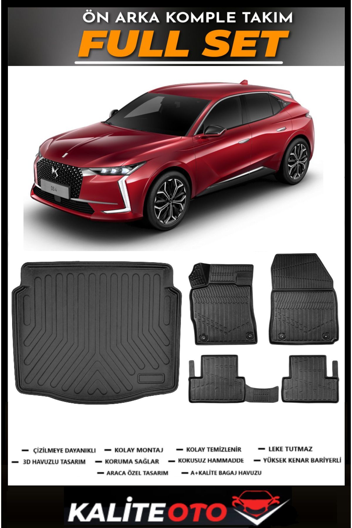 DS4 Bagaj Havuzu+4.5D Havuzlu Paspas Seti 2025 Model