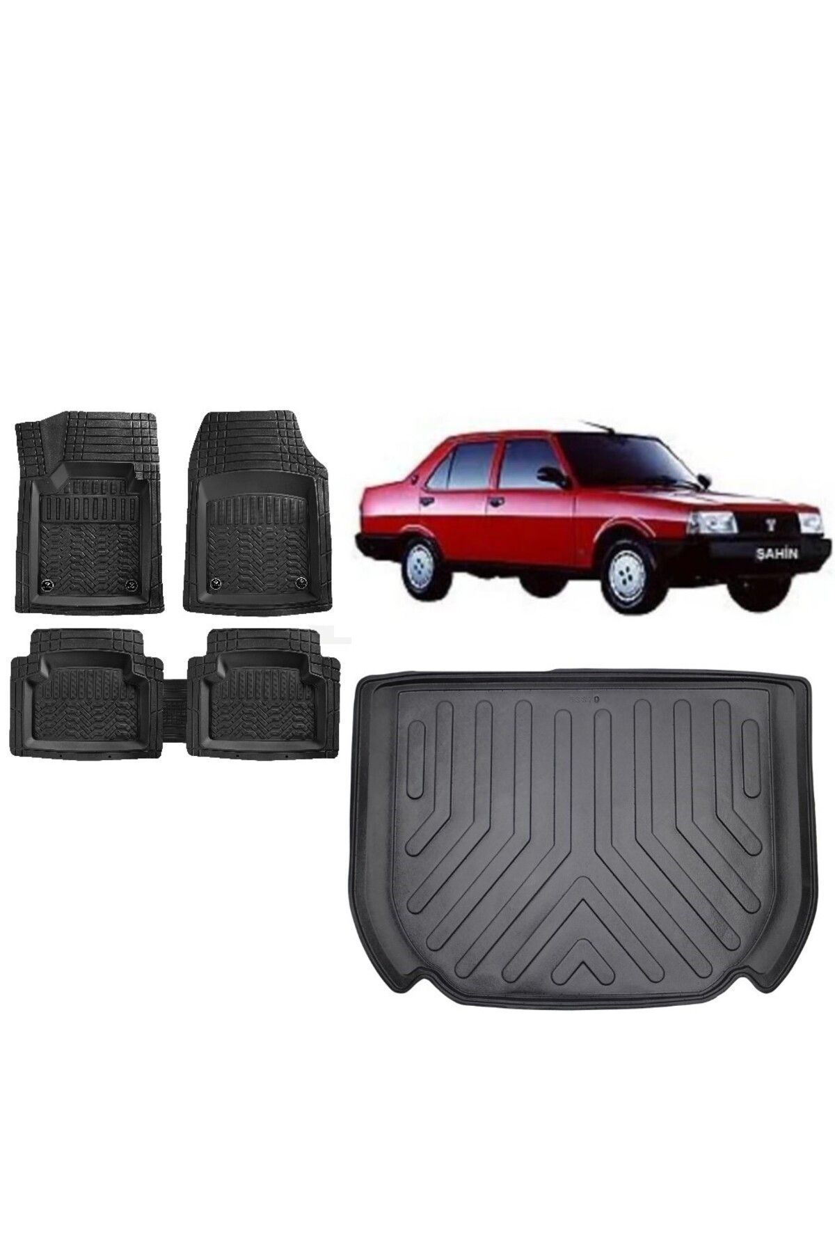 Şahin 1992 Model 3D Bagaj Havuzu+3D Havuzlu Maximum Siyah Paspas