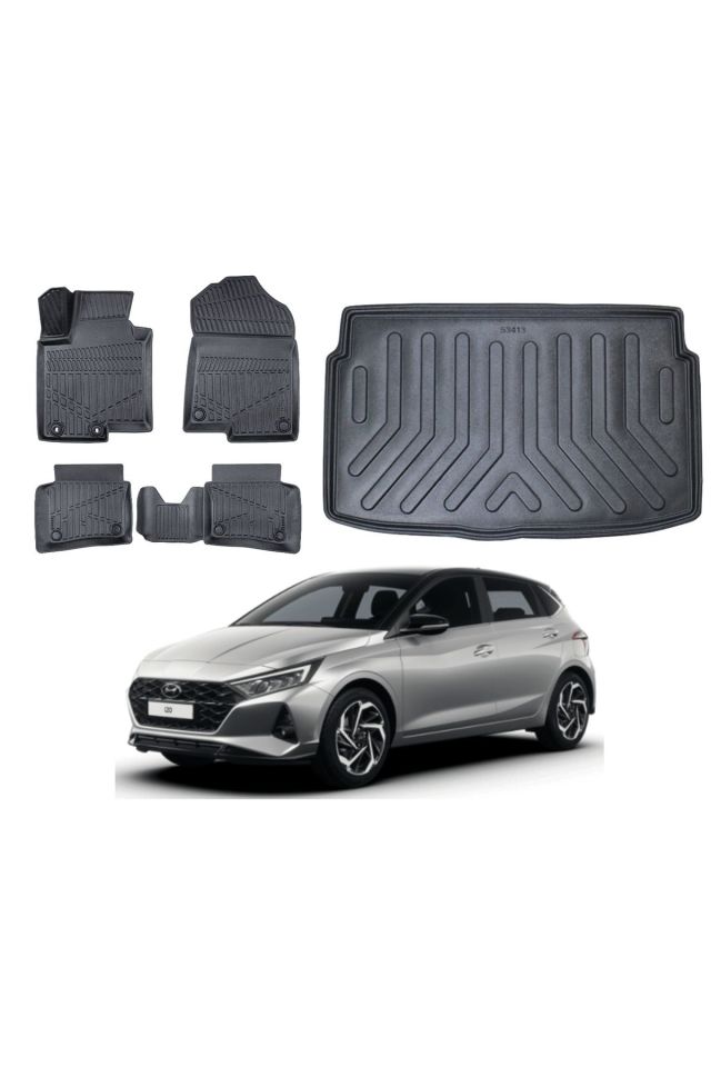 Hyundai İ20 2024 Model Bagaj Havuzu Paspas Takımı Maxi Eva Serisi