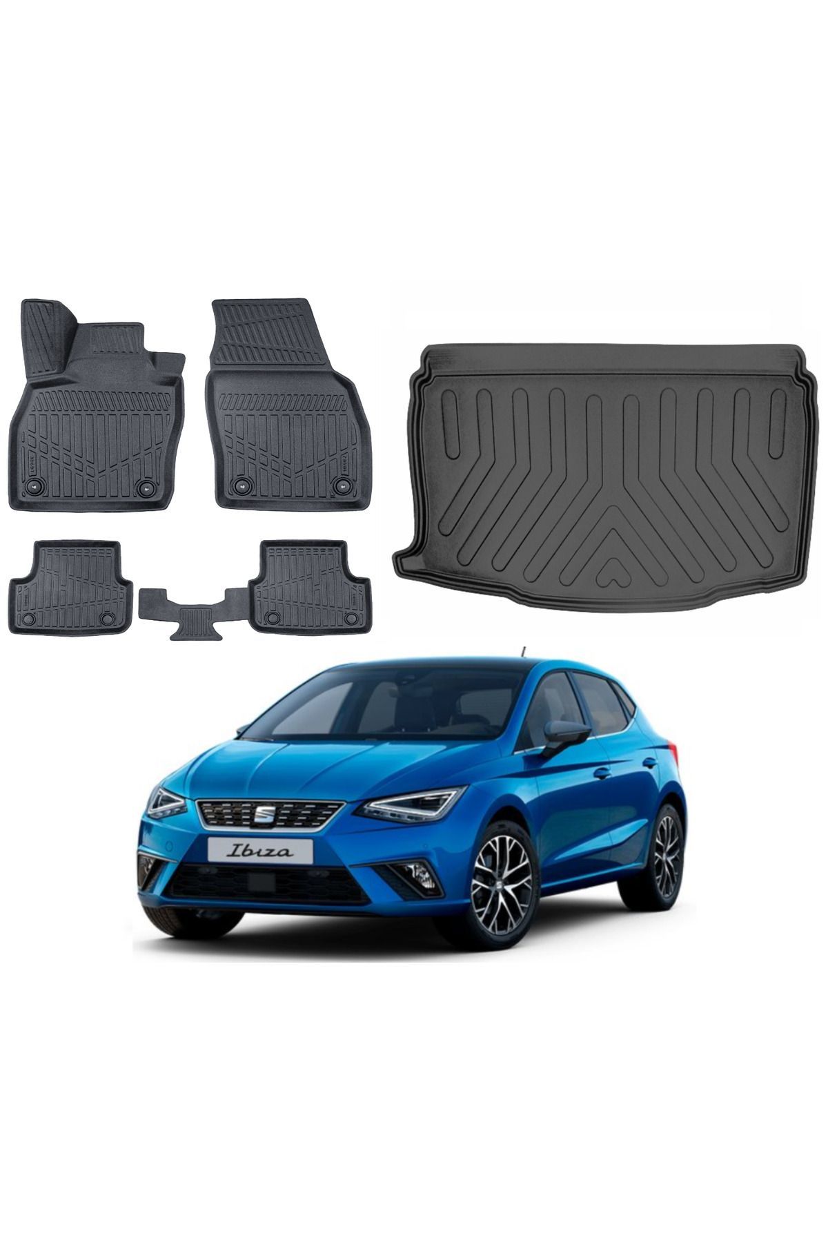 Seat Ibıza 2024 Model Alt Bagaj Havuzu Paspas Takımı Eva Serisi