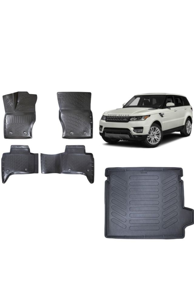 Land Rover Range Rover Sport 2013 Model 3D Bagaj Havuzu+3D Havuzlu Araca Özel Paspas Takımı