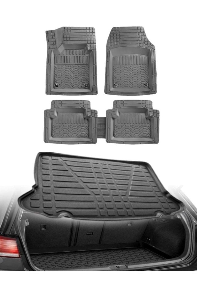 Renault Laguna 2 3d Bagaj Havuzu+3d Maximum Gri Havuzlu Paspas