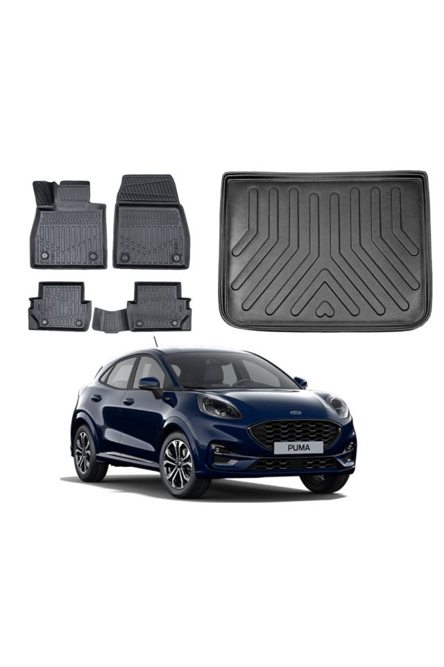 Ford Puma 2025 Model Üst Bagaj Havuzu Paspas Takımı Eva Serisi