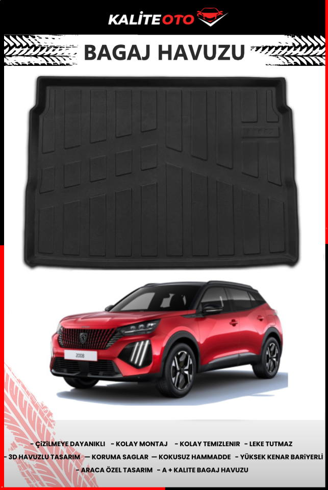 Peugeot 2008 Üst Kademe 4D Bagaj Havuzu