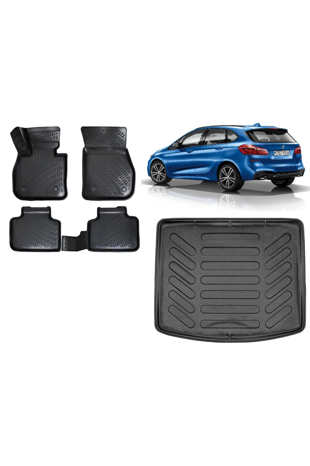 BMW 2 Serisi Active Tourer 2014 Üzeri 3D Bagaj Havuzu
