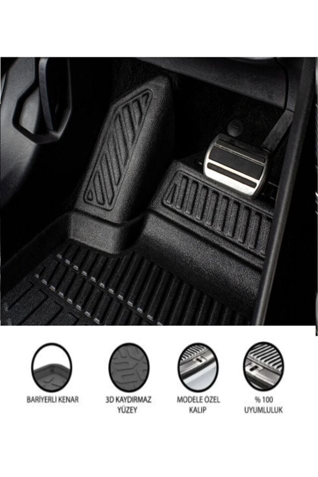 Citroen C4 2020 Ve Sonrası 3D Bagaj Havuzu+4D Havuzlu Paspas Seti(Elektrikli)