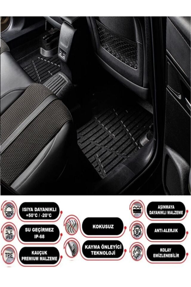 Citroen C4 2025 Ve Sonrası 3D Bagaj Havuzu+4D Havuzlu Paspas Seti(Hybrid)