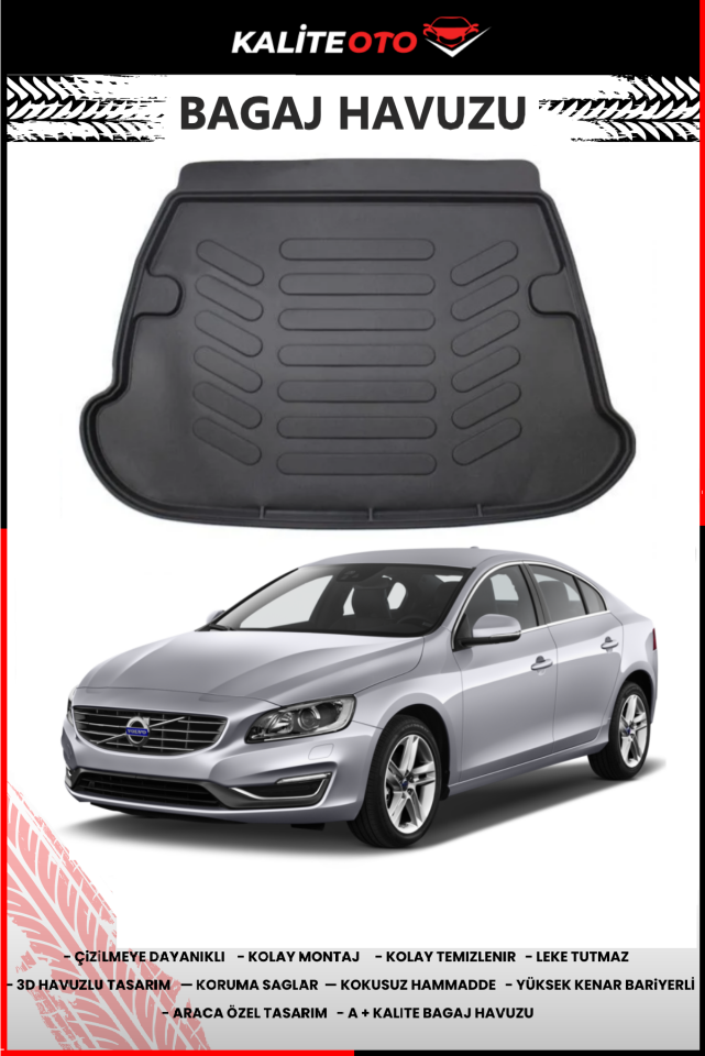 Volvo S60 2010-2018 4D Bagaj Havuzu