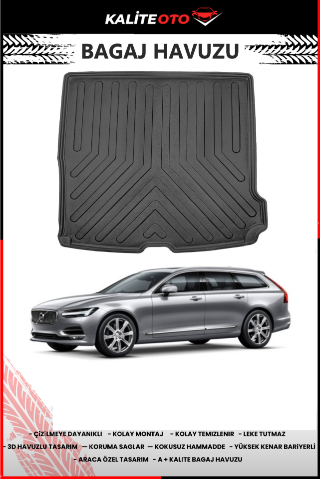Volvo V90 2016 Sonrası 4D Bagaj Havuzu