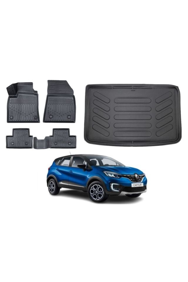 Renault Captur 2017 Model Bagaj Havuzu Paspas Takımı Maxi Eva Serisi