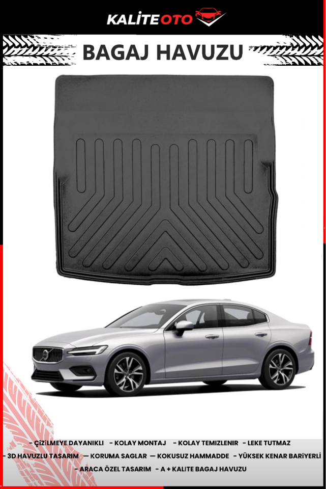 Volvo S60 2018 Sonrası 4D Bagaj Havuzu