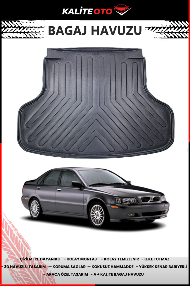 Volvo S40 1996-2004 4D Bagaj Havuzu