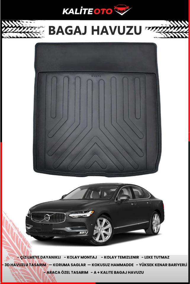 Volvo S90 2016 Sonrası 4D Bagaj Havuzu