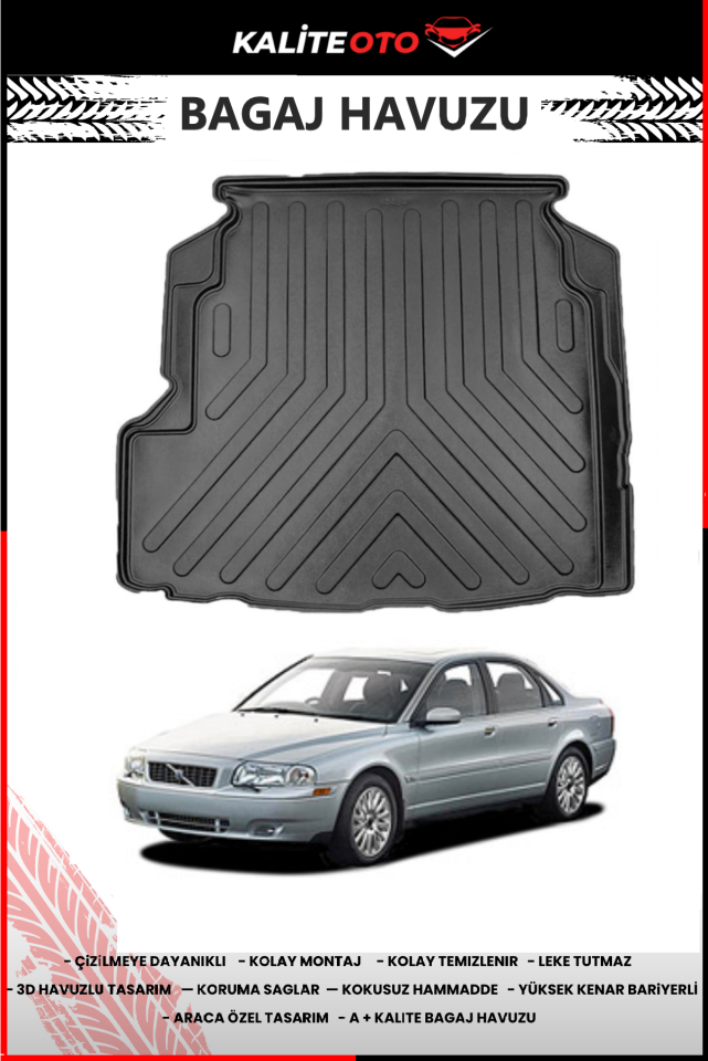 Volvo S80 1998-2006 4D Bagaj Havuzu