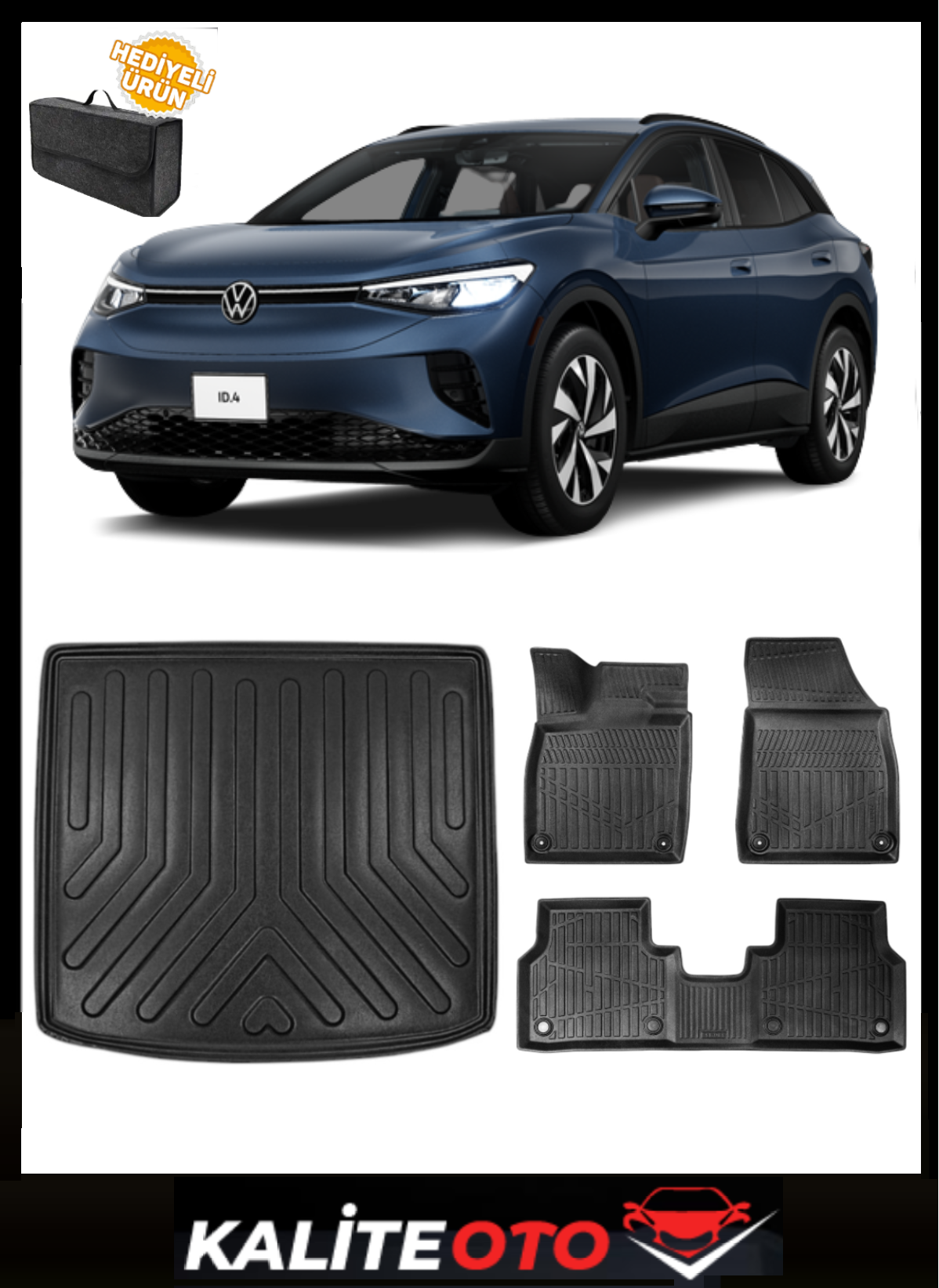 Volkswagen ID.4 ( Elektrikli ) 2021 Sonrası Üst Bagaj Havuzu