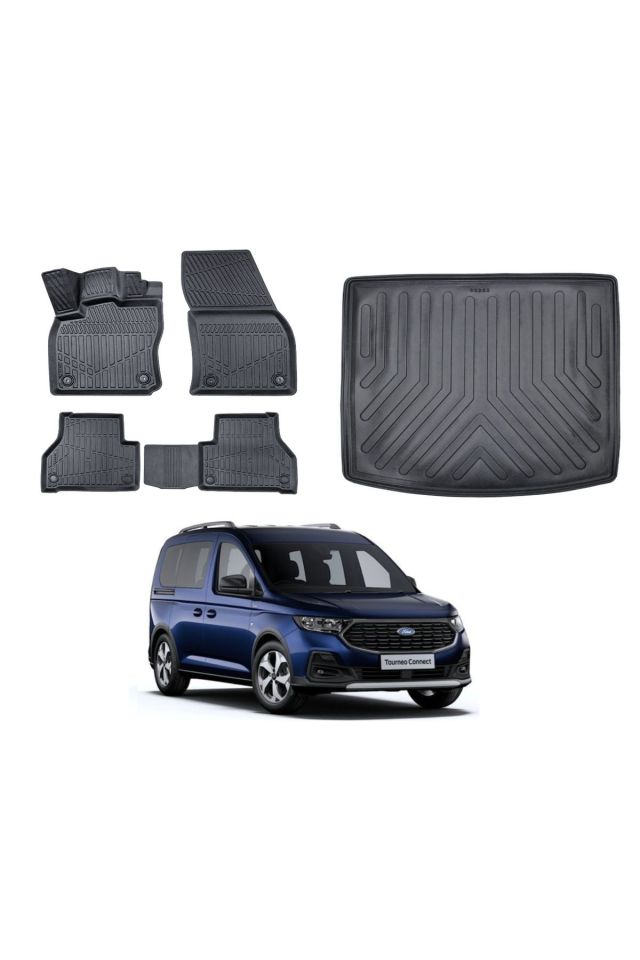 Ford Connect 2022 Model Bagaj Havuzu Paspas Takımı Maxi Eva Serisi