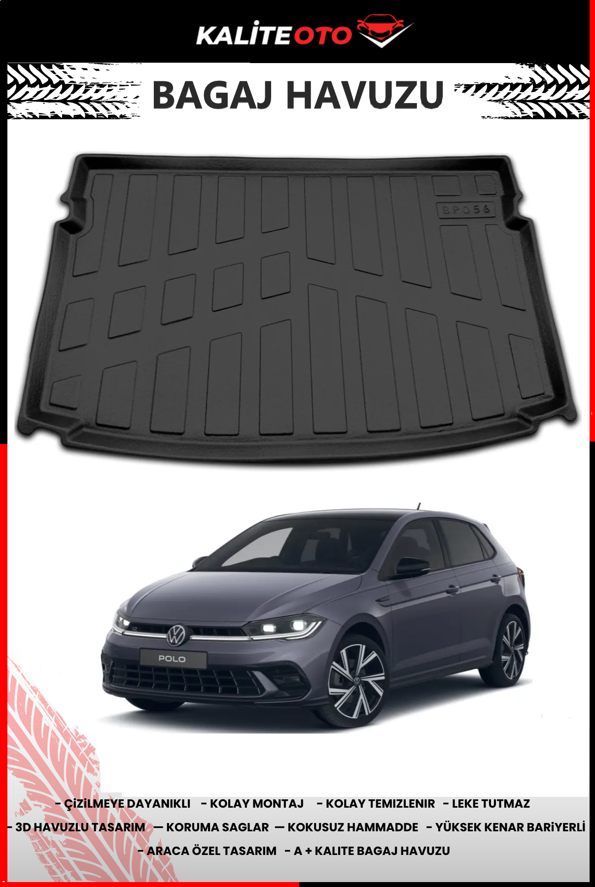 Volkswagen Polo 2017 Sonrası 4D Bagaj Havuzu