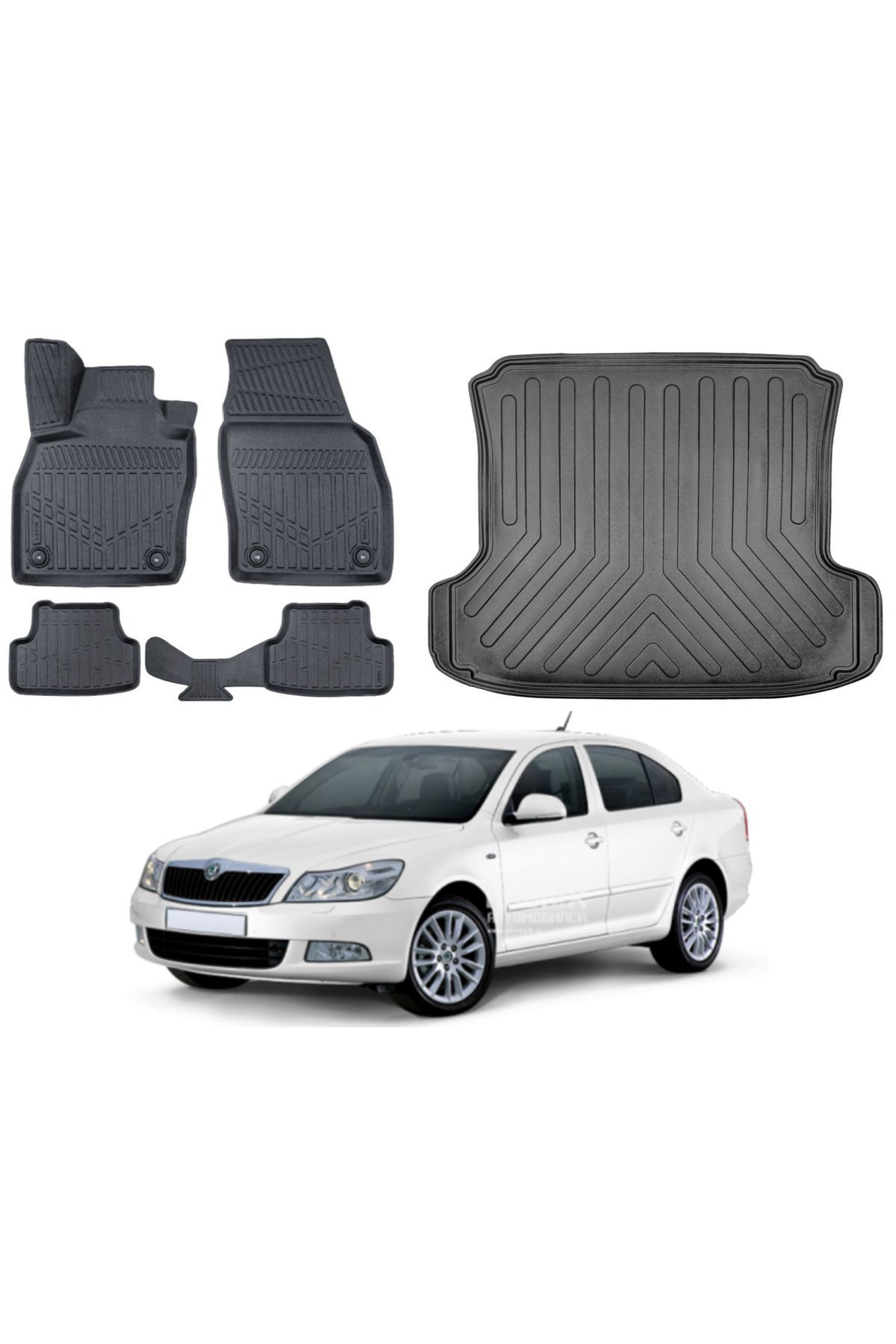 Skoda Octavia 2005 Model Bagaj Havuzu Paspas Takımı Eva Serisi