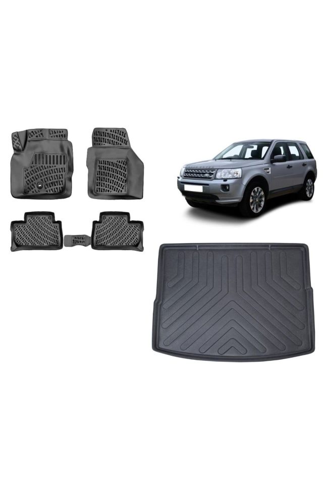 Land Rover Freelander 2009 Model 3D Bagaj Havuzu+3D Havuzlu Araca Özel Paspas Takımı