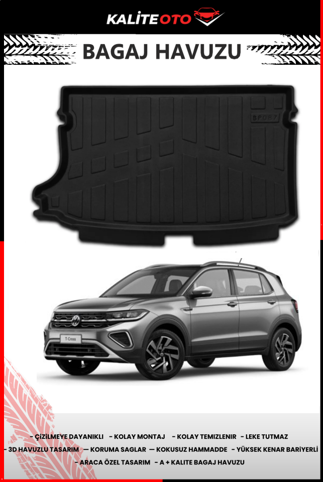 Volkswagen T-Cross Üst Kademe 4D Bagaj Havuzu