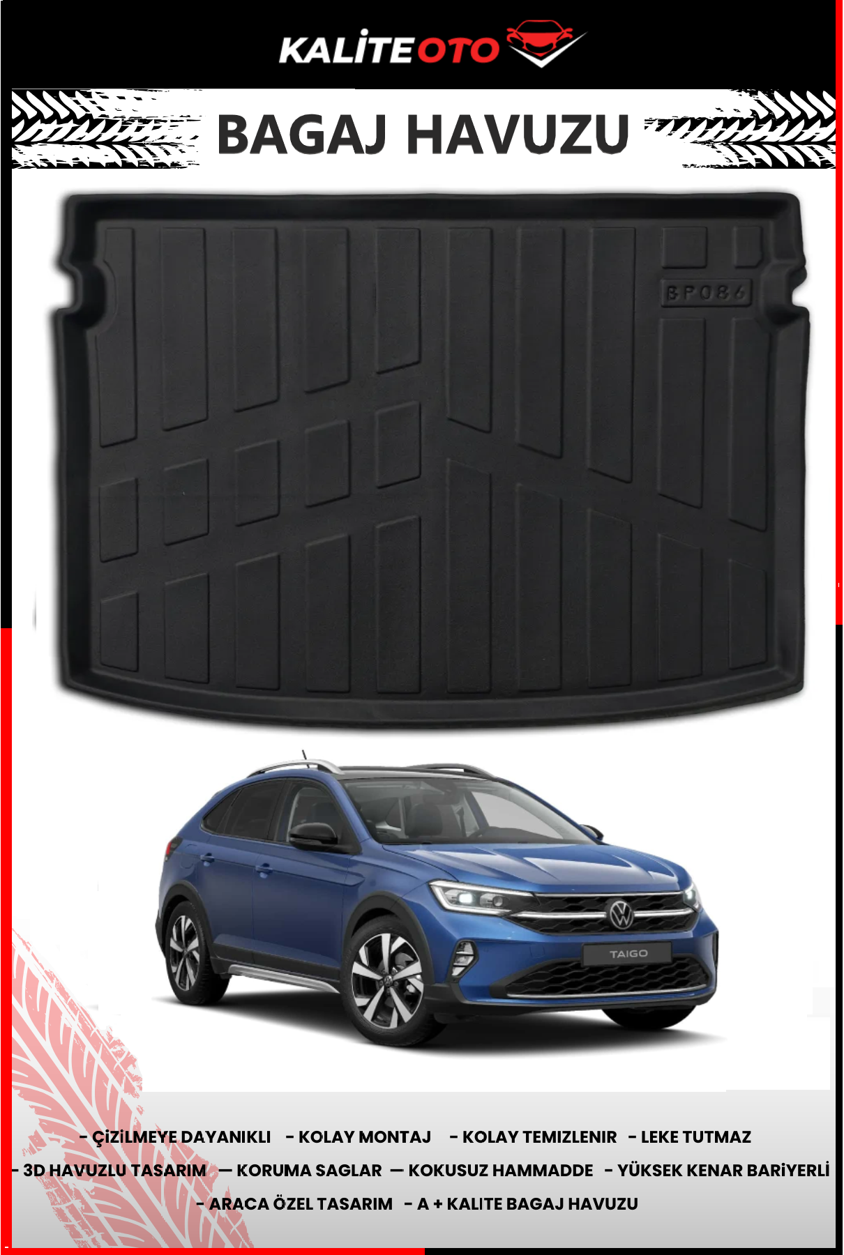 Volkswagen Taigo Üst Kademe 4D Bagaj Havuzu