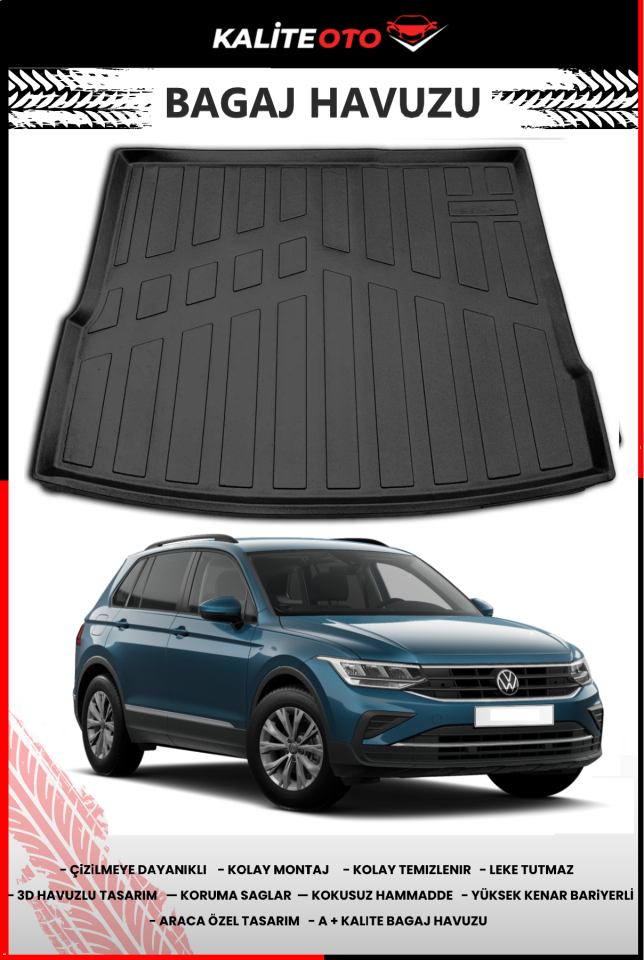 Volkswagen Tiguan 2016-2023 4D Bagaj Havuzu