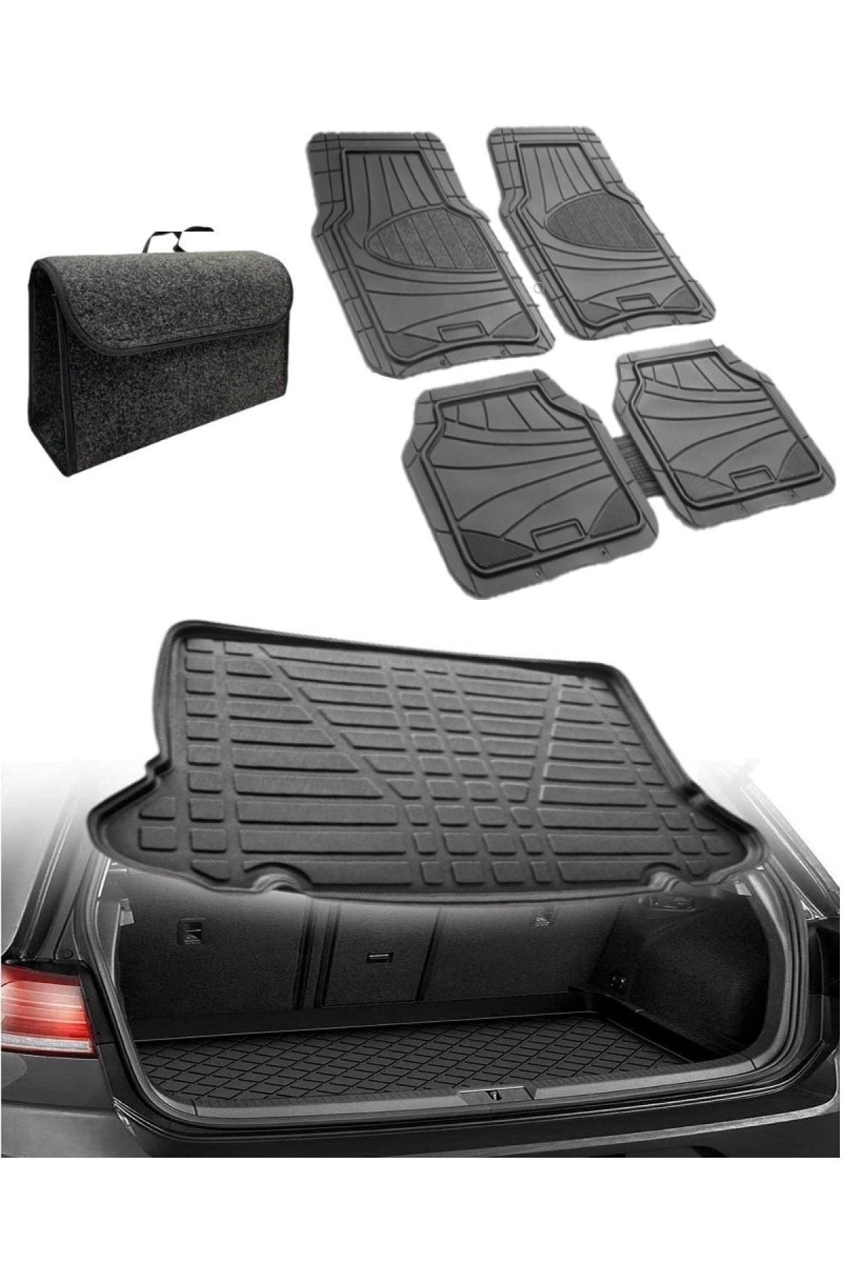 Renault Laguna 3 Uyumlu Kokusuz 3d Bagaj Havuzu+3d Star Siyah Havuzlu Paspas