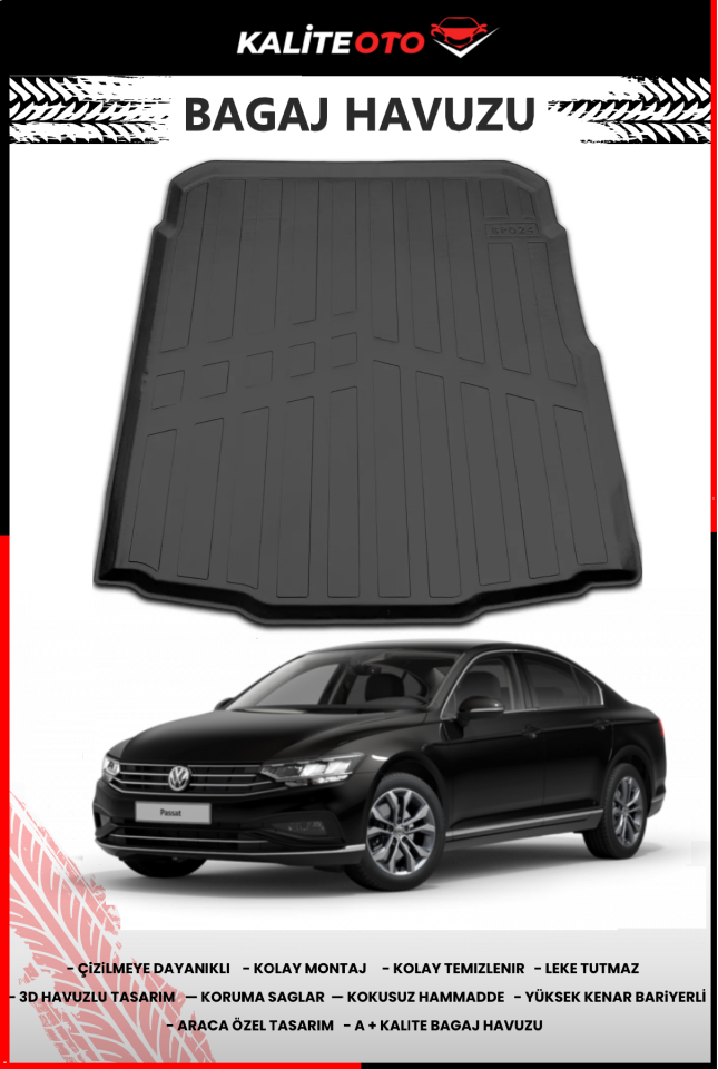 Volkswagen Passat B8 2015-2023 4D Bagaj Havuzu