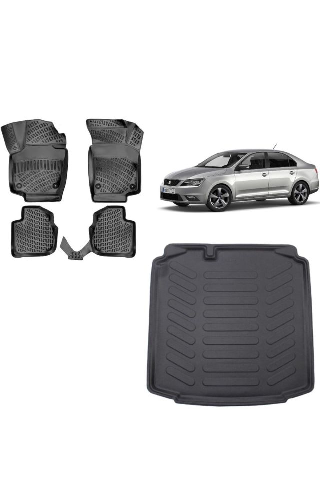 Seat Toledo 2017 Model 3D Bagaj Havuzu+3D Havuzlu Araca Özel Paspas Takımı