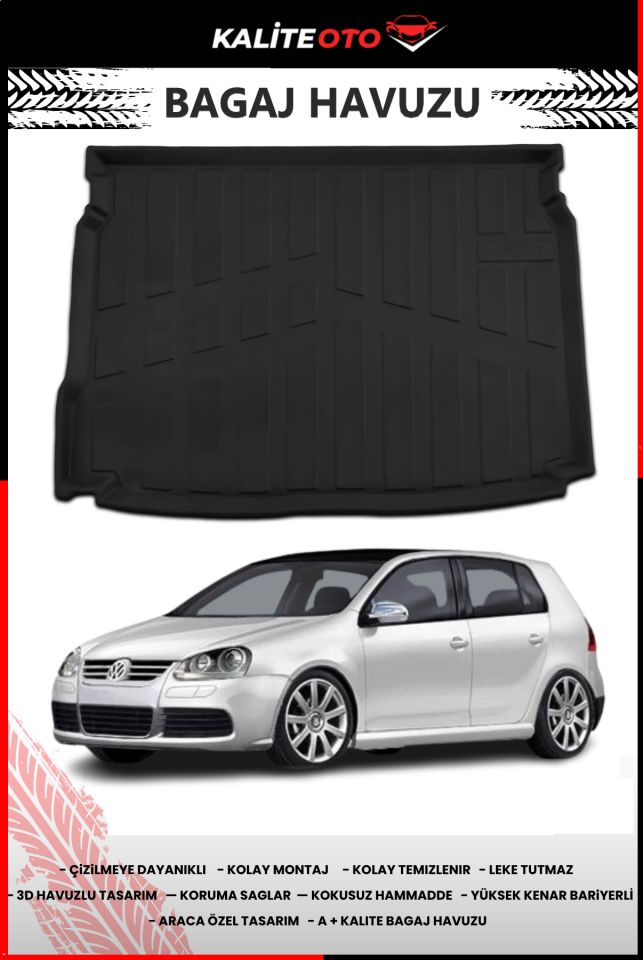 Volkswagen Golf 5 2005-2009 4D Bagaj Havuzu