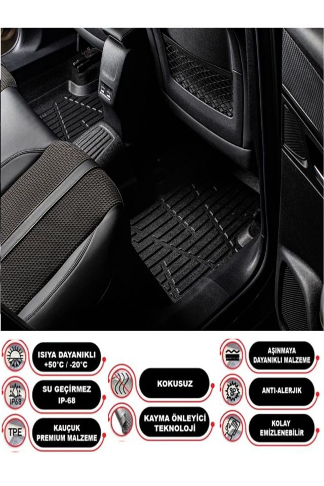 Opel Crossland 2024 Model 3D Bagaj Havuzu+4D Havuzlu Paspas Seti