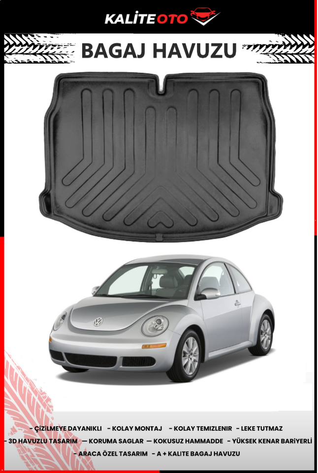 Volkswagen Beetle 1998-2011 Arası 4D Bagaj Havuzu