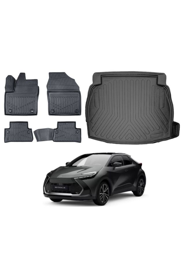 Toyota C-HR 2025 Model Ses Sistemli Bagaj Havuzu Paspas Takımı Eva Serisi