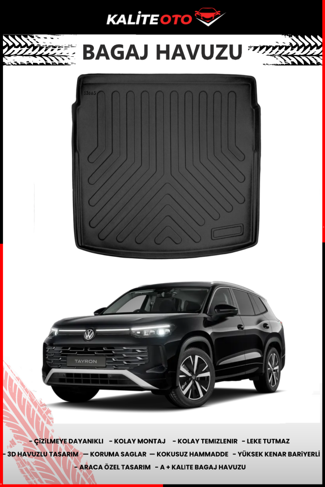 Volkswagen Tayron 2024 Sonrası 4D Bagaj Havuzu