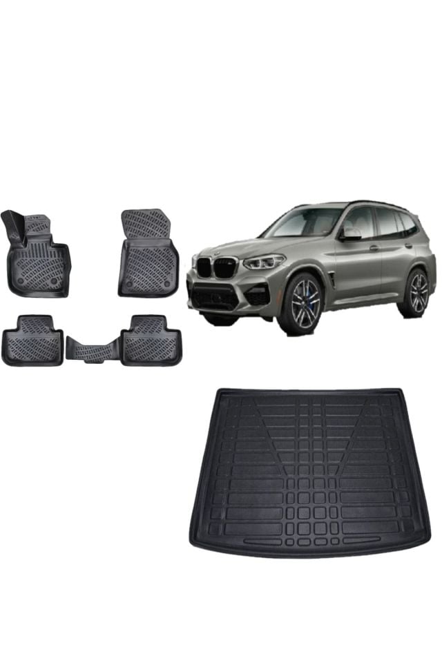 Bmw X3 2023 Model 3D Bagaj Havuzu+3D Havuzlu Araca Özel Paspas Takımı