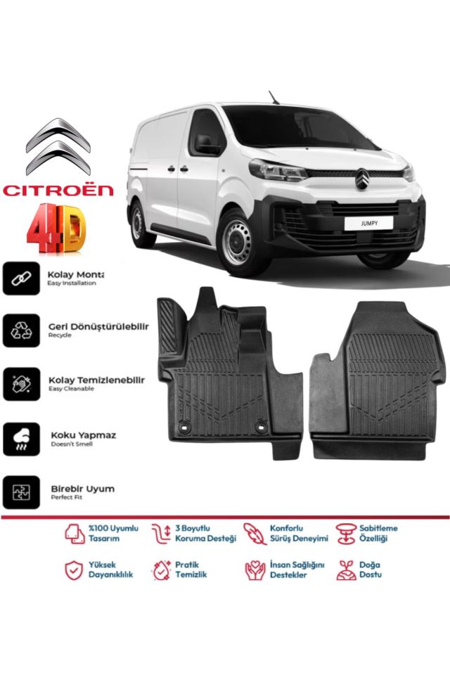 Citroen Jumpy Panelvan 2020 Model 4D Havuzlu Paspas