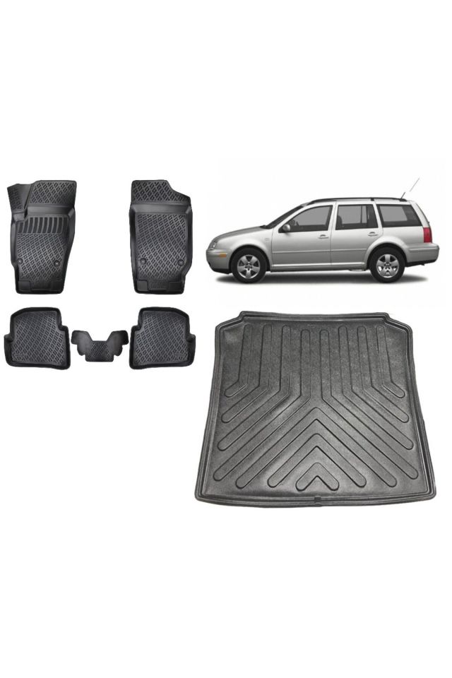 Skoda Fabia 2002 Stw Model 3D Bagaj Havuzu+3D Havuzlu Araca Özel Paspas Takımı
